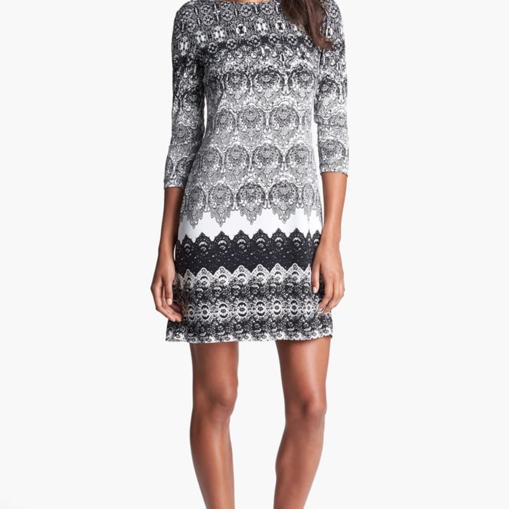 Beautiful NEW Donna Morgan Lace Print Dress Sz 12 INVENTORY LIQUIDATION SALE!